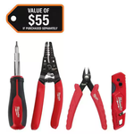 4-Piece Milwaukee Electrician's Hand Tool Kit