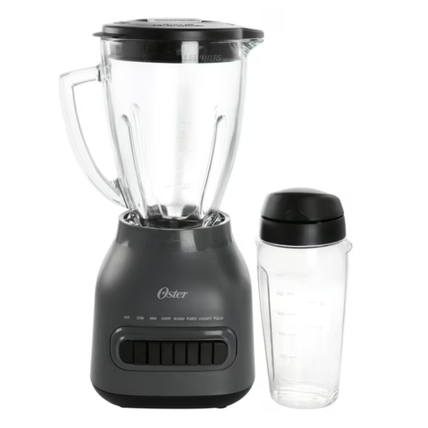 Oster Easy to Clean 700W Blender With 20oz Blend-N-Go Cup (Grey)
