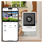 3MP 2K Window Security Camera With Color Night Vision