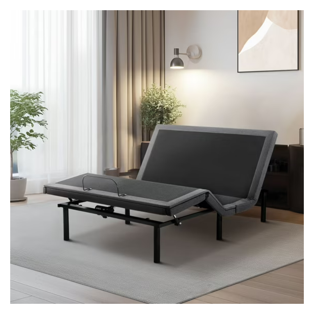 edx Twin XL Size Adjustable Bed Frame With 2 USB Ports