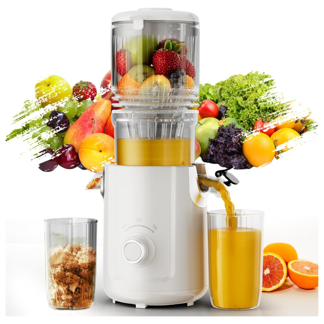 Cold Press Juicer Machine With 5.3" Large Feed Chute
