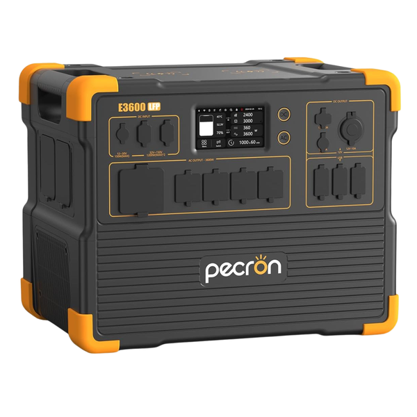 Pecron E3600LFP 3072Wh Solar Power Station W/ 15.36KWh Expansion