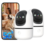 2-Pack 2K WiFi Indoor Security Cameras With 360º PTZ & Night Vision