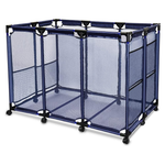 JEFEE Blue Pool Storage Bins Rolling Organizer
