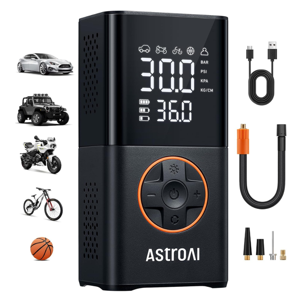 L7 Portable Air Compressor 150 PSI Cordless Bike Pump