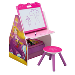 Delta Children Activity Center Easel Desk With Stool & Toy Organizer