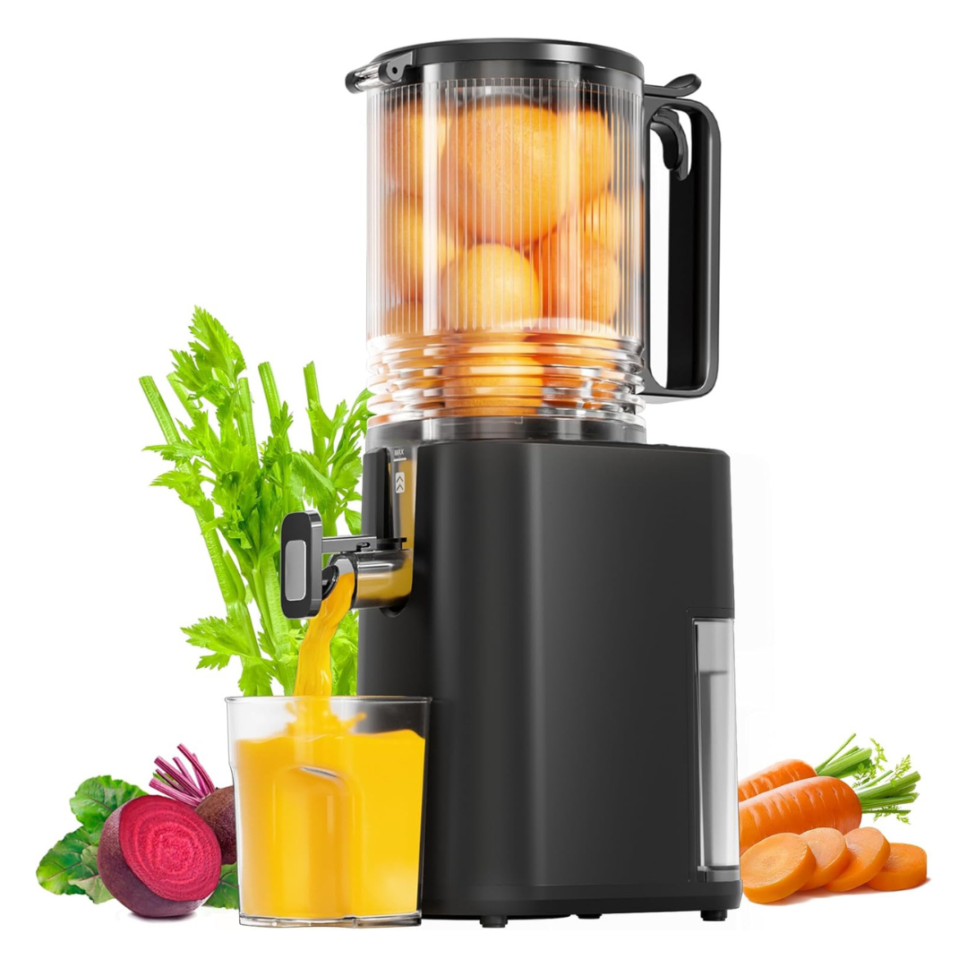 Yoyds Cold Press Slow Masticating Juicer With 5.5" Wide Feed Chute