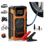 150 PSI Cordless Tire Inflator & 3500A Car Jump Starter With LED Light