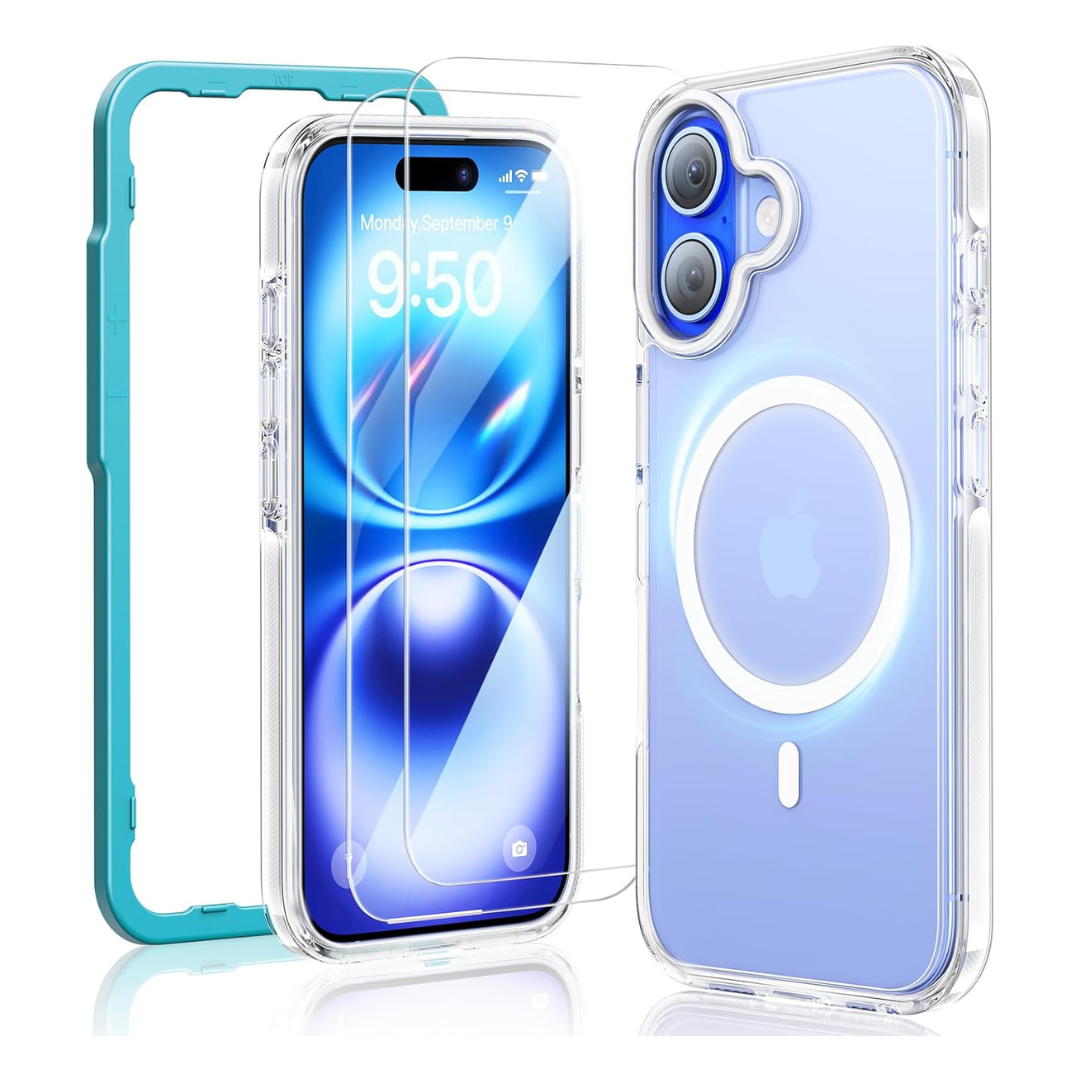 SmartDevil Strong Magnetic MagSafe Case With 2-Pack Screen Protectors