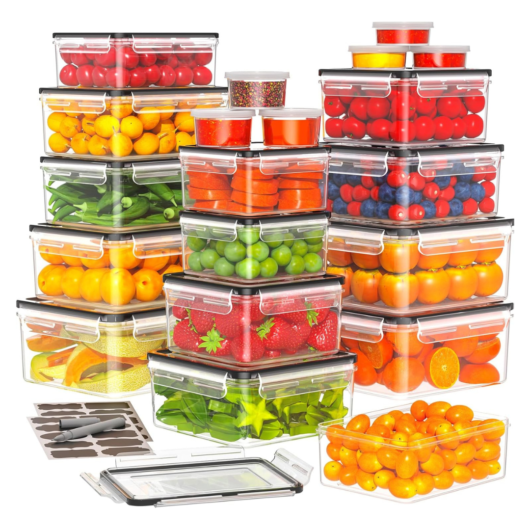 40-Pieces Airtight Food Storage Containers With Lids
