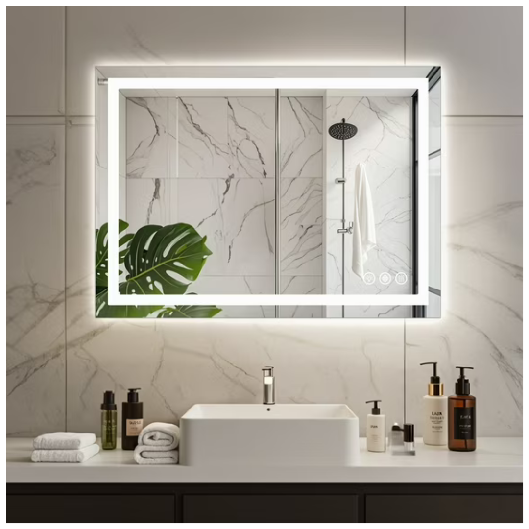 20" x 28" Lighted Anti-Fog LED Bathroom Vanity Mirror