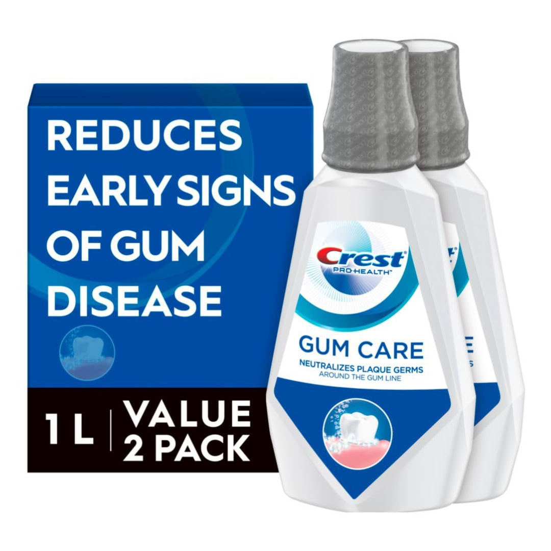 2-Pack Crest Gum Care Mouthwash (33.8 Oz)