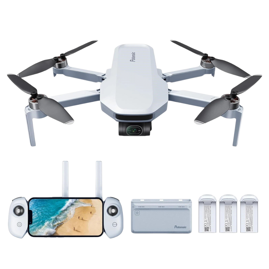 Potensic ATOM 3-Axis Gimbal 4K GPS Drone Fly More Combo [Certified Refurb]