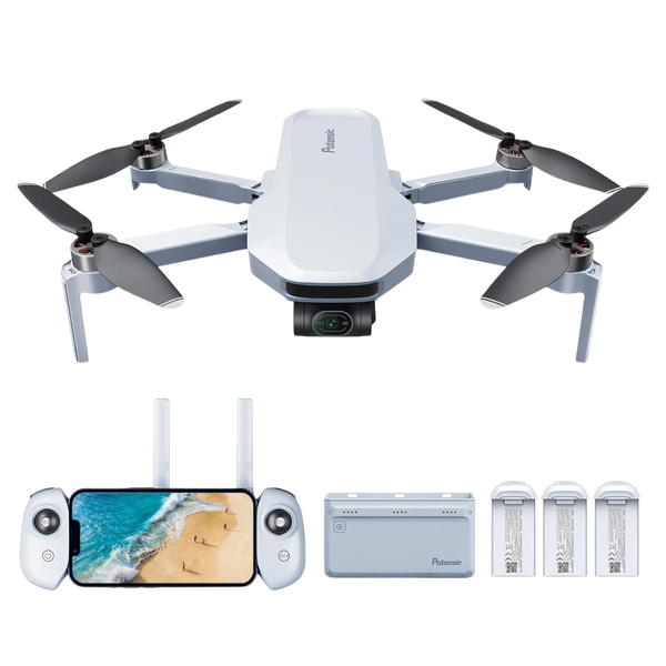 Potensic ATOM 3-Axis Gimbal 4K GPS Drone Fly More Combo [Certified Refurb]