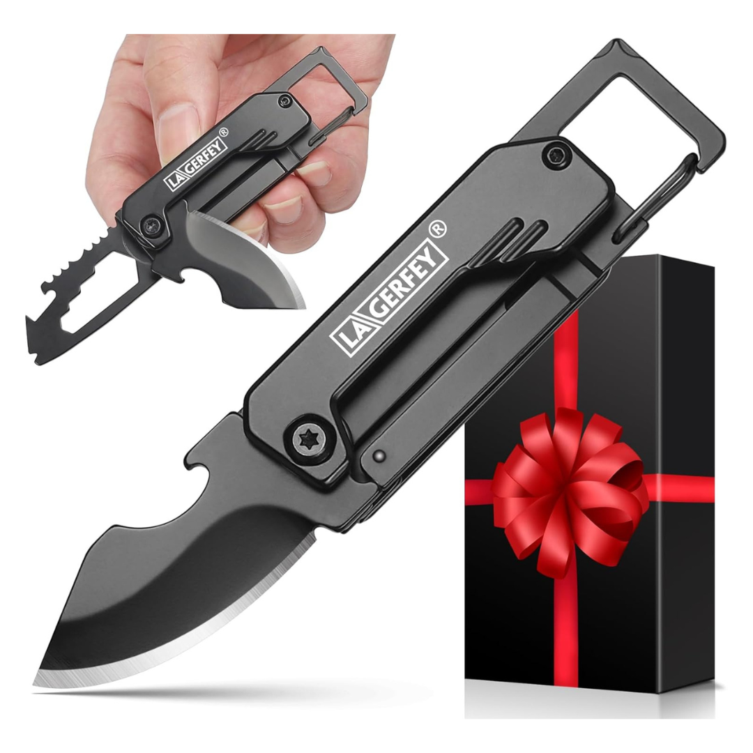 LAGERFEY Keychain Multitool Pocket Knife (Unengraved)