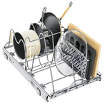 Pull-Out Pots & Pans Adjustable Under Cabinet Sliding Rack