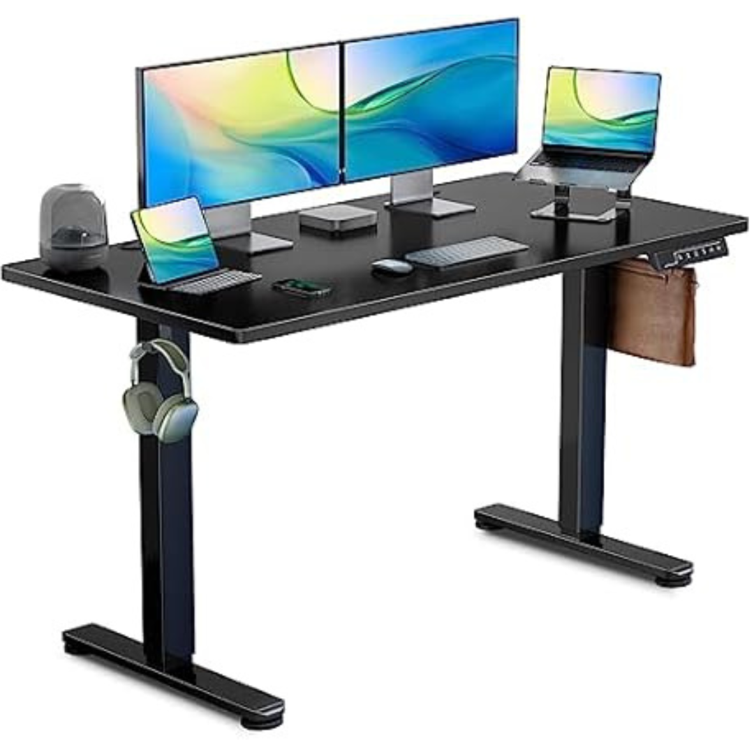 Totnz 55" x 24" Electric Adjustable Standing Desk With 3 Memory Presets