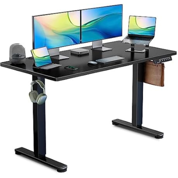 Totnz 55" x 24" Electric Adjustable Standing Desk With 3 Memory Presets