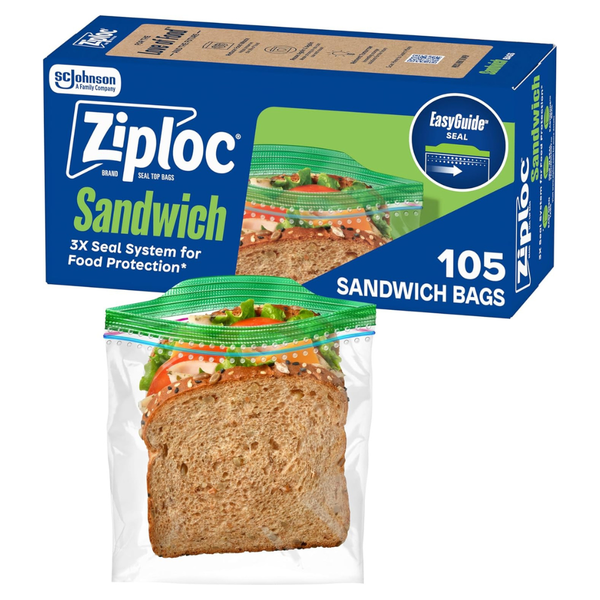 105-Count Ziploc Sandwich Bags