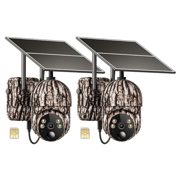 2-Pack Oculview Cellular Trail Cameras with 2K Live Streaming