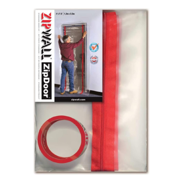 Zipwall ZipDoor ZDS Standard Dust Barrier Zipper Door Kit
