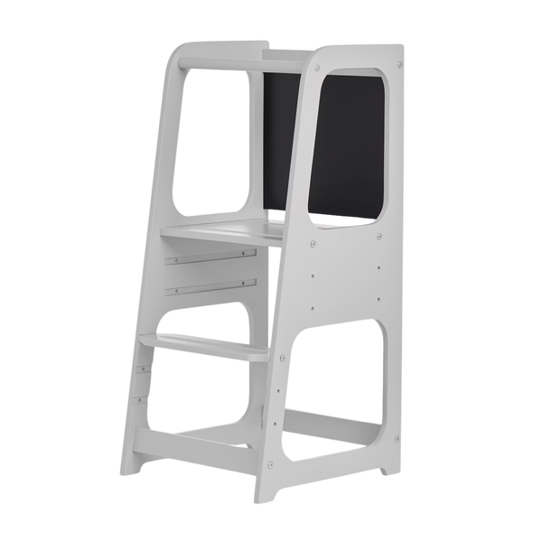Dream On Me Explora Tower & Step Stool With Anti-slip Base (Pebble Grey)