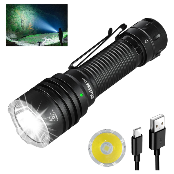 Wurkkos TS23 5000 High Lumens Rechargeable Tactical Flashlight
