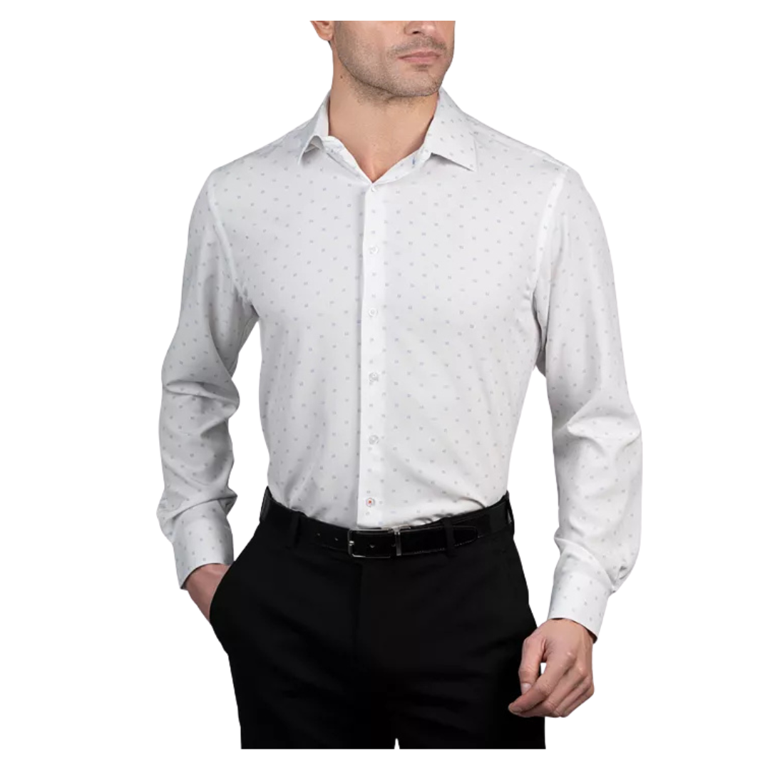 Nautica Men's Slim-Fit Geo-Dot Dress Shirt