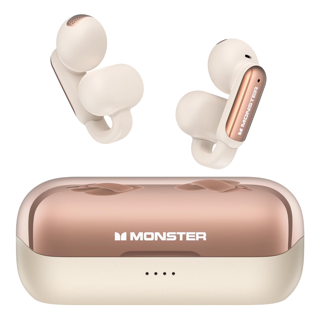Monster Comfortable Clip-on Open Ear Bluetooth Earbuds