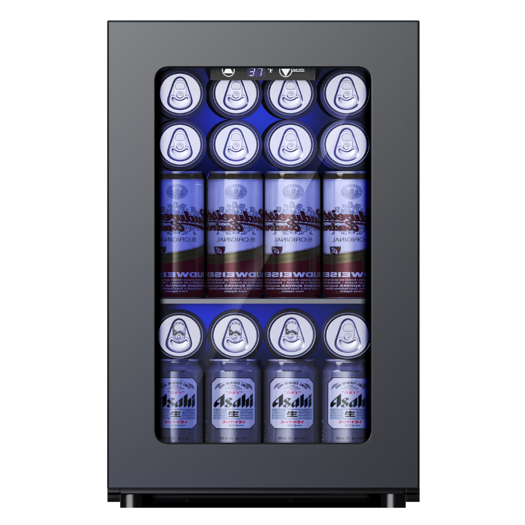 Simzlife Mini Beverage Refrigerator & Wine Cooler For 6 Bottles And 24 Cans