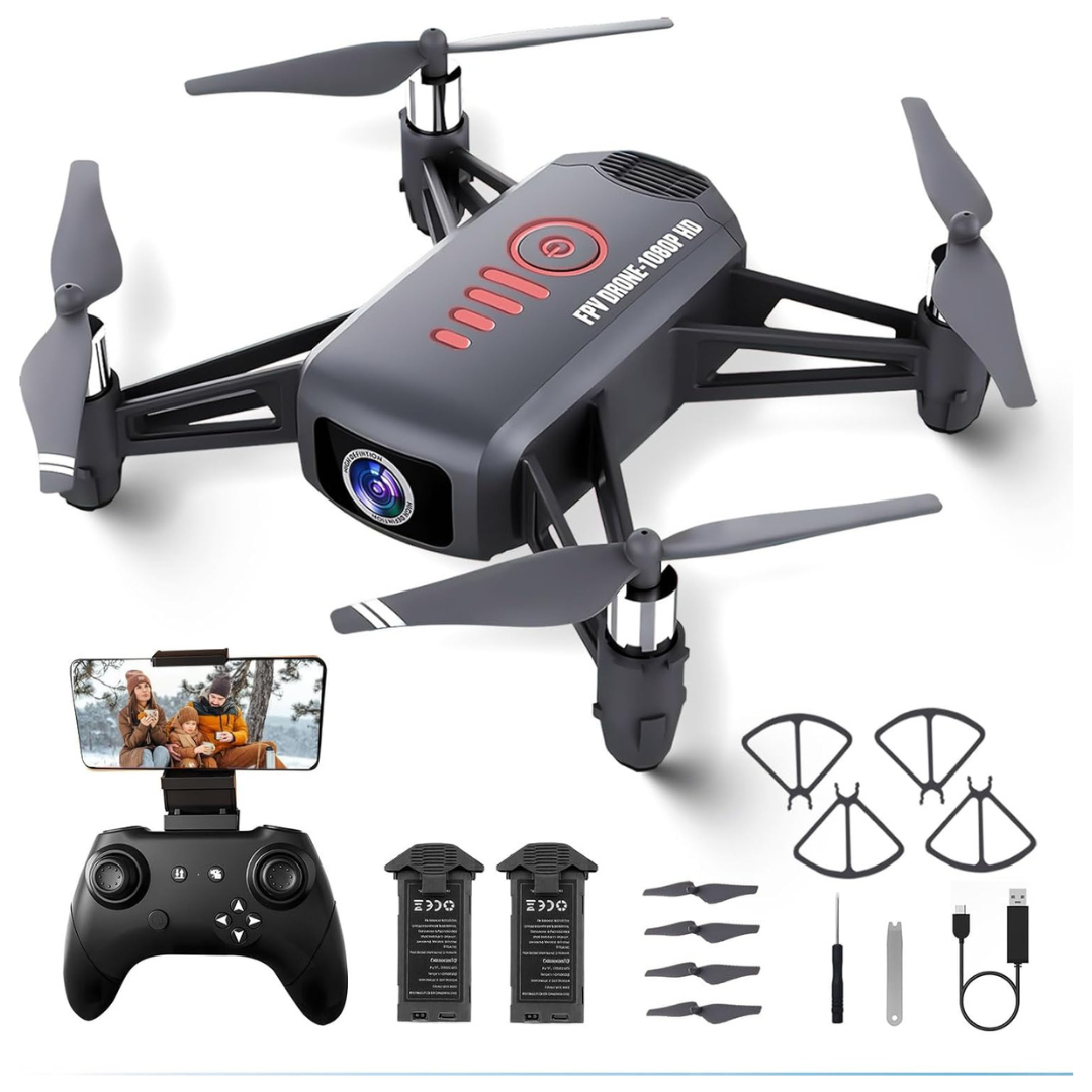 Mini Drone With 1080P HD Camera And Gesture Control (Black)