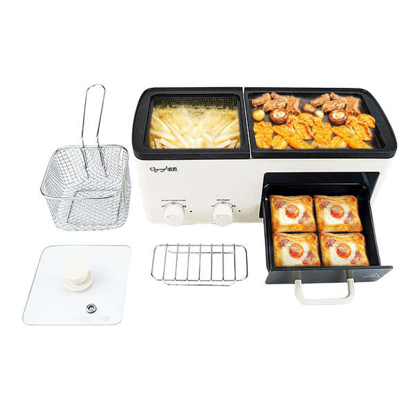 wOod-it 4 in 1 Hot Pot Electric With Grill and Frying Basket