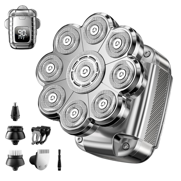 UltraCaput Men's 5-in-1 Detachable Wet Dry 9D Head Shavers