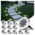 12-Pack INCX 8 LED Garden Outdoor Waterproof Solar Lights