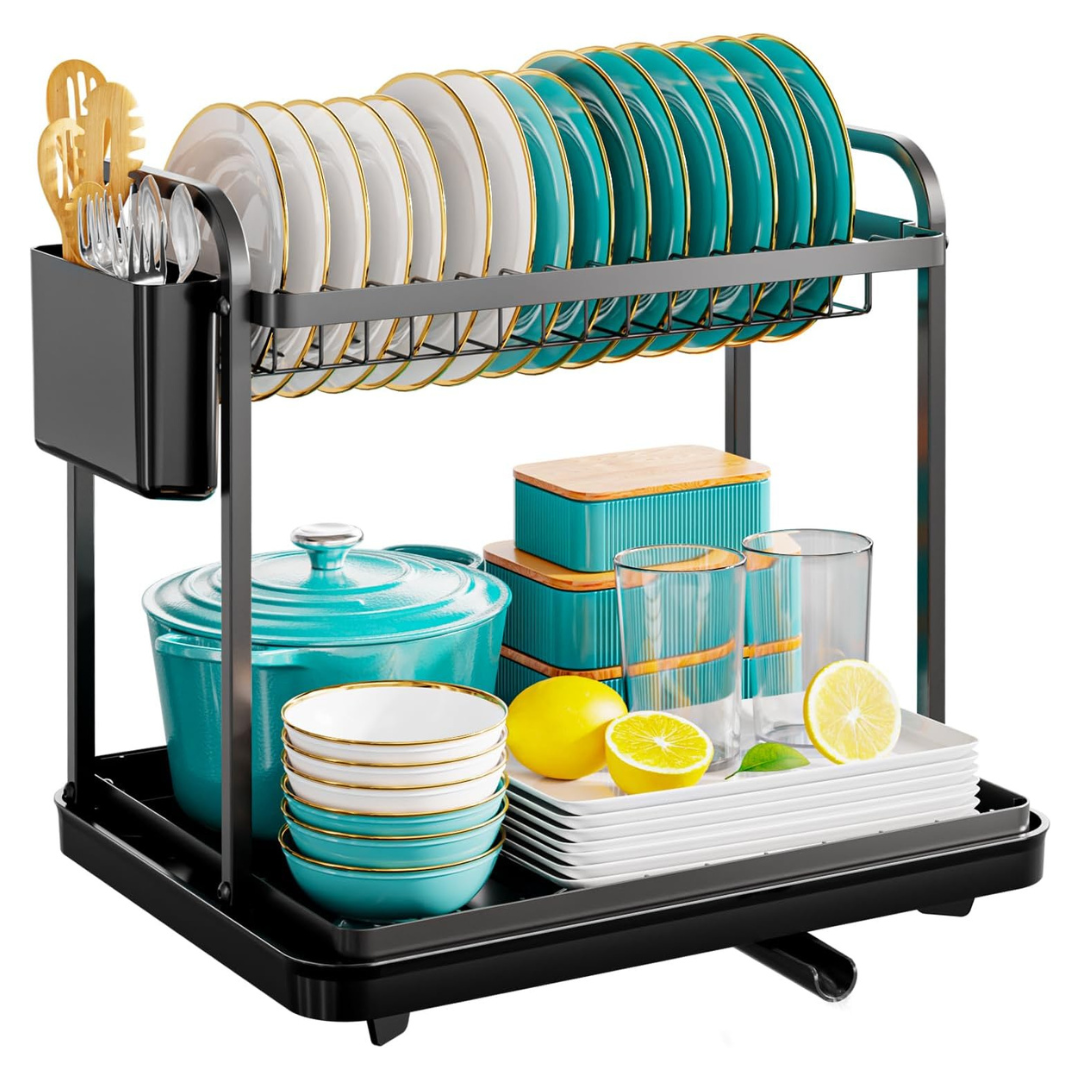 2-Tier Stainless Steel Dish Drying Rack