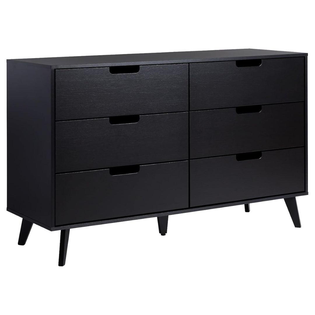Walker Edison Modern 52" 6-Drawer Dresser
