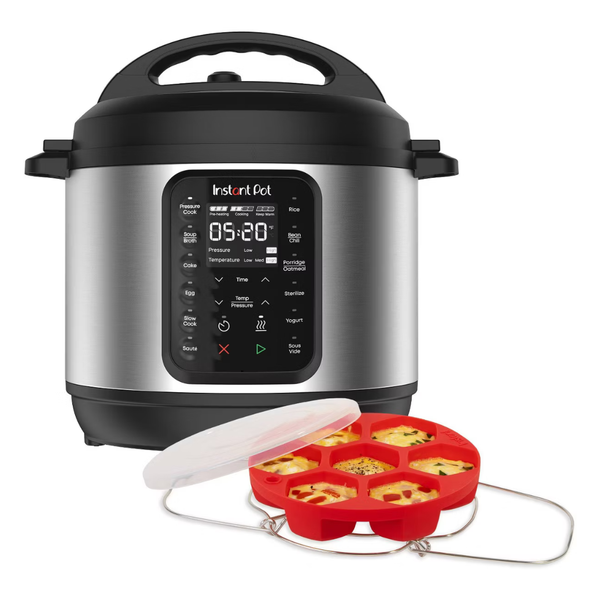 6Qt Instant Pot Pressure Cooker Bundle W/ Bonus Accessories (Stainless Steel)
