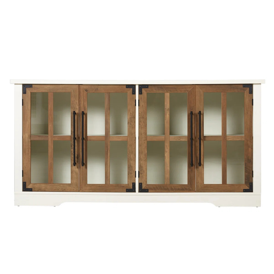 Lark Manor Pfarr 63" W Farmhouse Wood Sideboard