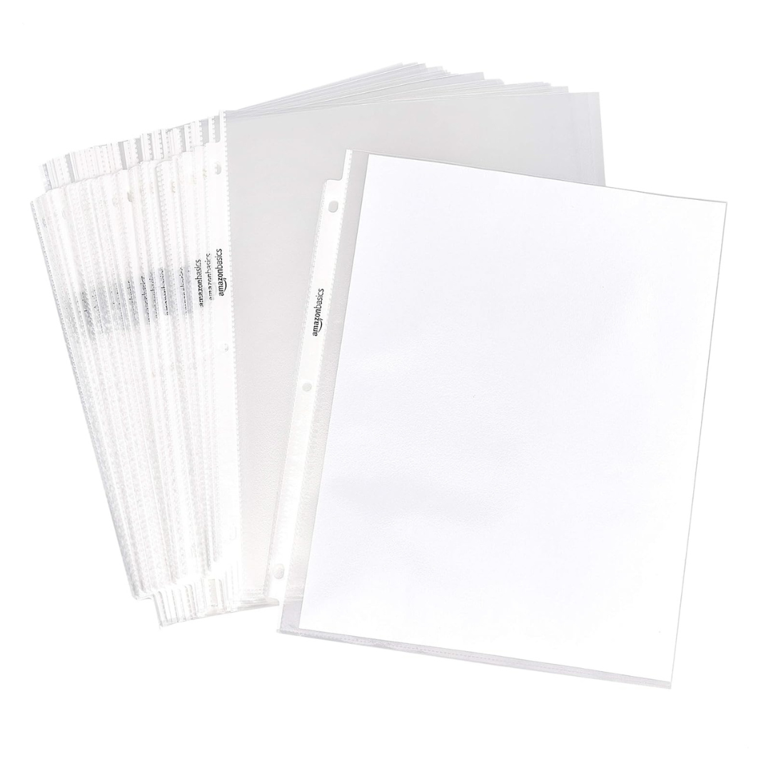 1200-Pack Amazon Basics Sheet Protector Non-Glare