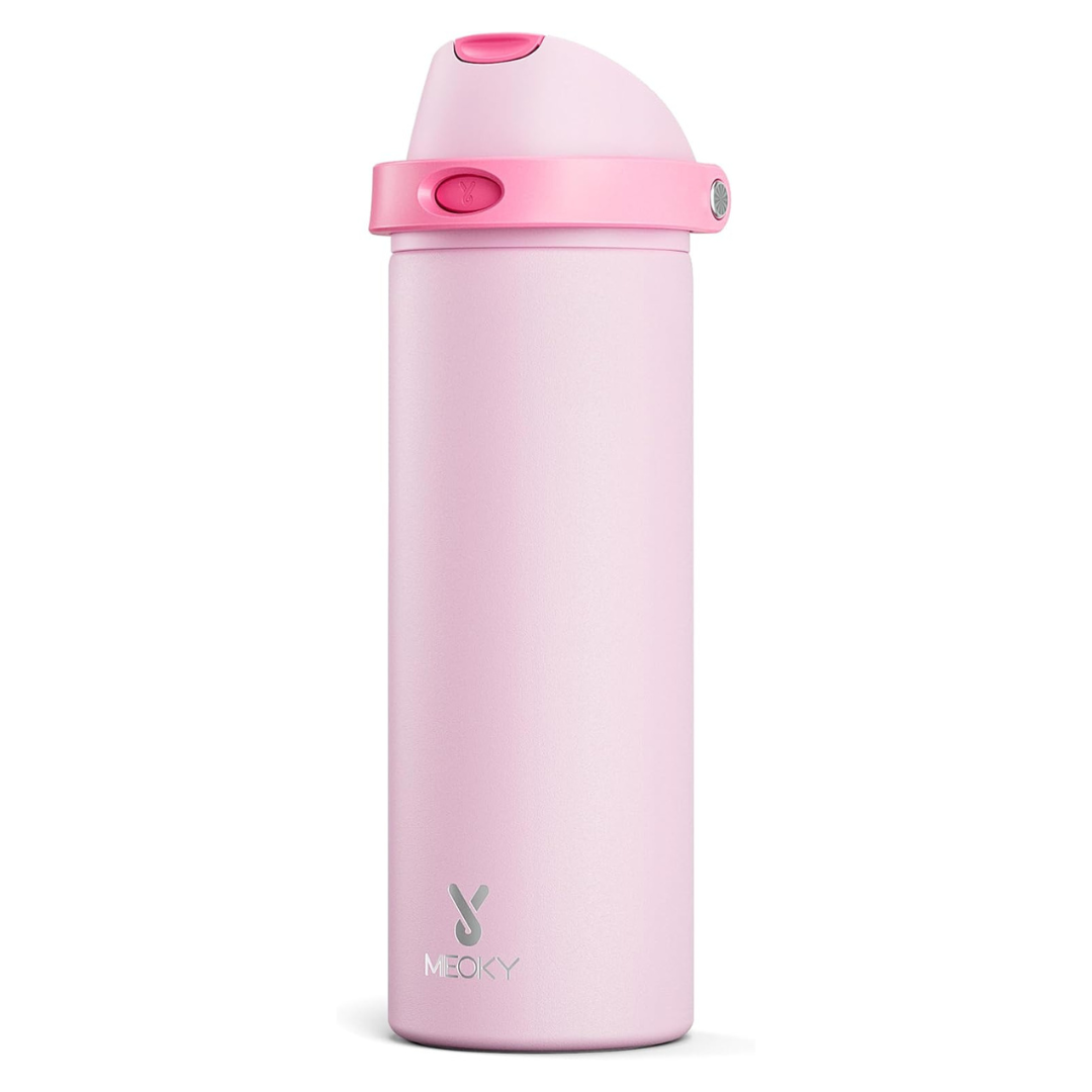 24oz Insulated Stainless Steel Water Bottle With Straw And Spout Lid