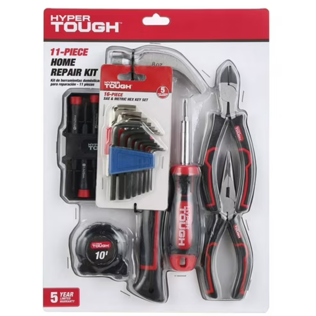 27-Piece Hyper Tough Home Repair Tool Kit