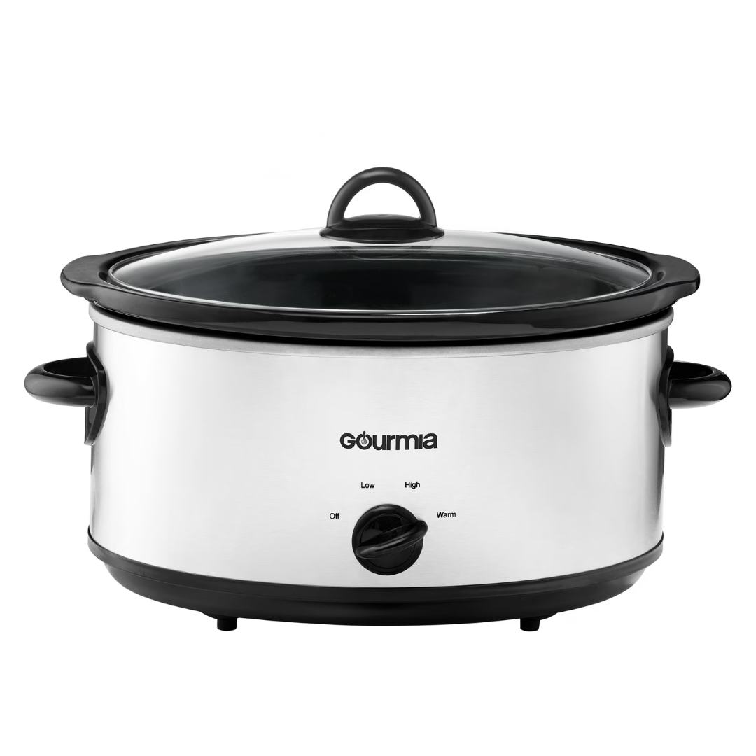 Gourmia 6-Quart Slow Cooker With 3 Heat Settings