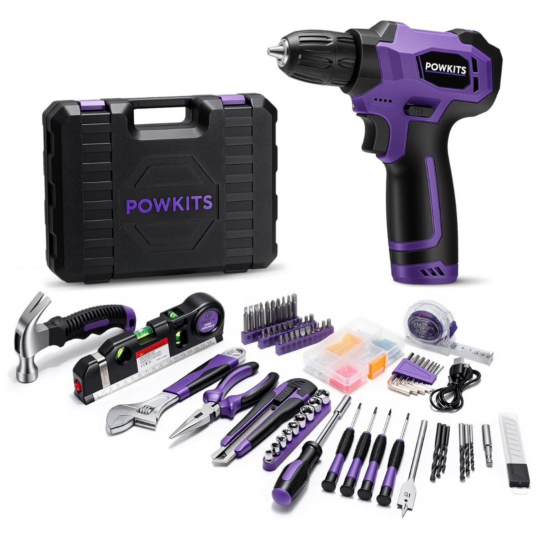 139-Piece Cordless Drill Set With Li-Ion Battery