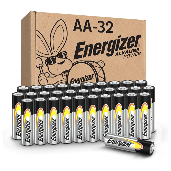 32-Count Energizer AA Alkaline Batteries