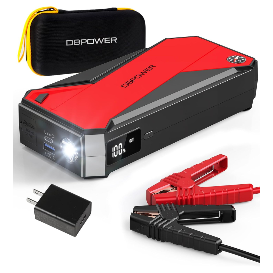 DBPower Peak 3000A 18000mAh 12V Portable Car Jump Starter