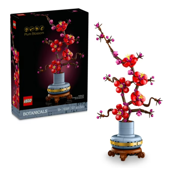 LEGO Icons Plum Blossom Flower Decor Display 10369 Building Set
