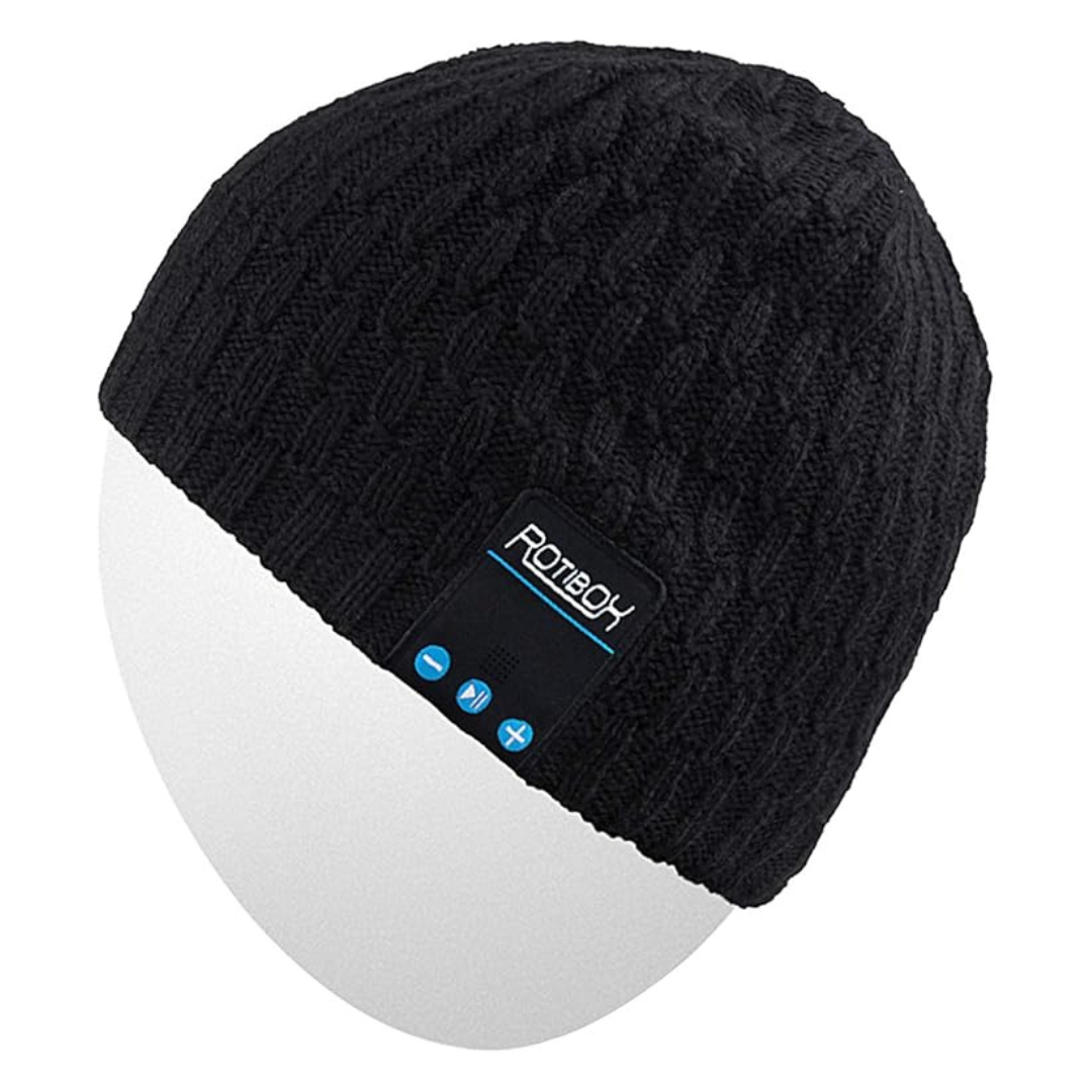 Rotibox Washable Bluetooth Beanie Hat with Headphones