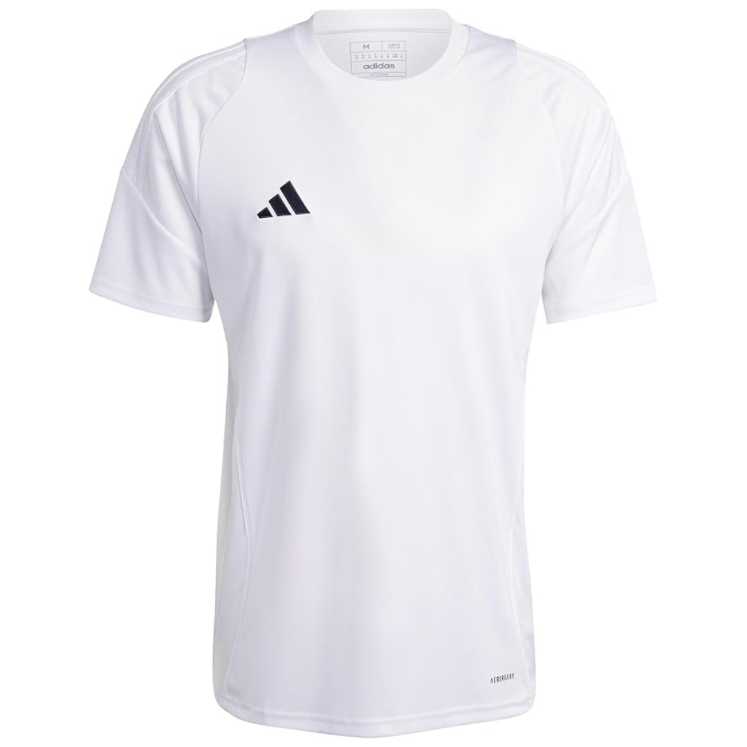 adidas Men's Tiro 24 Jersey (Large/Tall, White/White)