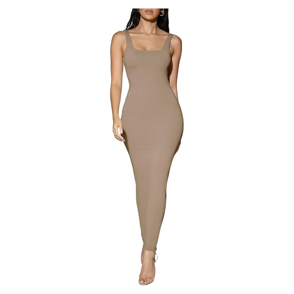 Verdusa Women's Basic Sleeveless Bodycon Maxi Dress