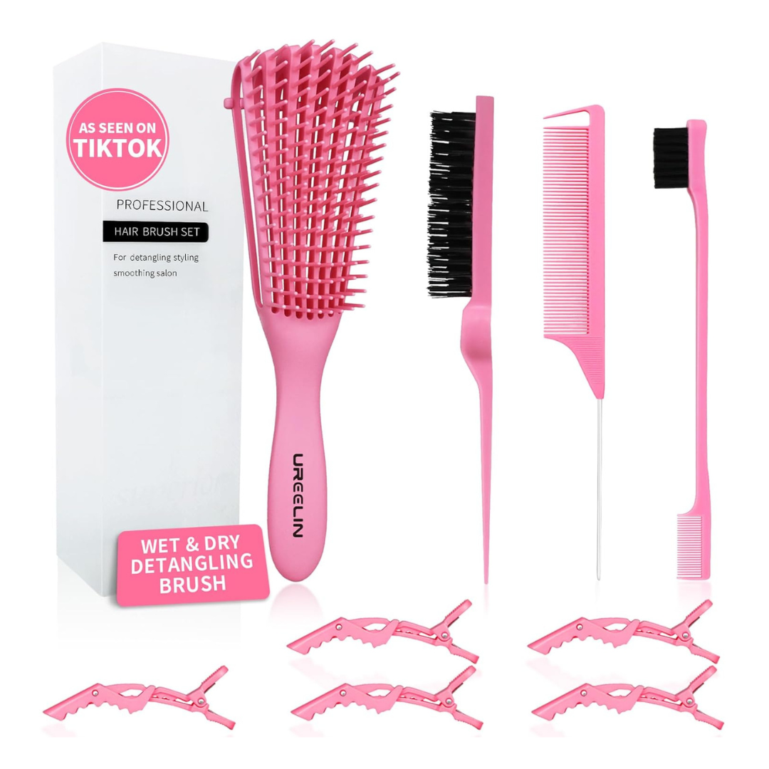4-Piece Ureelin Detangler Brush Set